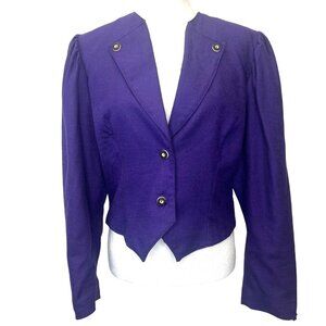 Vintage Alpen Trachten Short Button Down Ladies Blazer Jacket Size 40 / MED